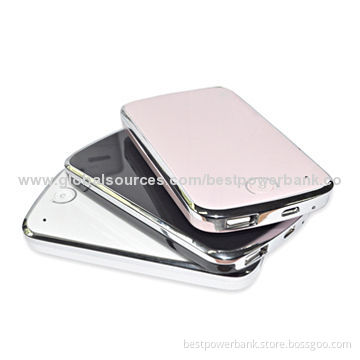 High-quality Black/White/Pink Lithium Polymer Built-in Cable Portable Power Banks with USB Output